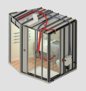 Modulo prefabbricato per stanza da bagno - CUBIK® STEEL - HYDRODISEÑO