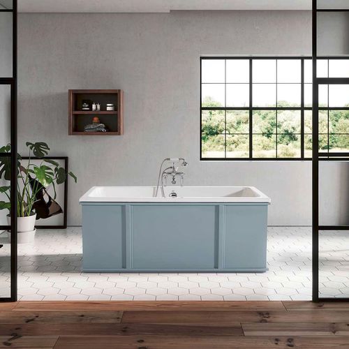 Vasca da bagno da appoggio - ALLEN - RECOR - ad uso professionale / in ghisa / bianca
