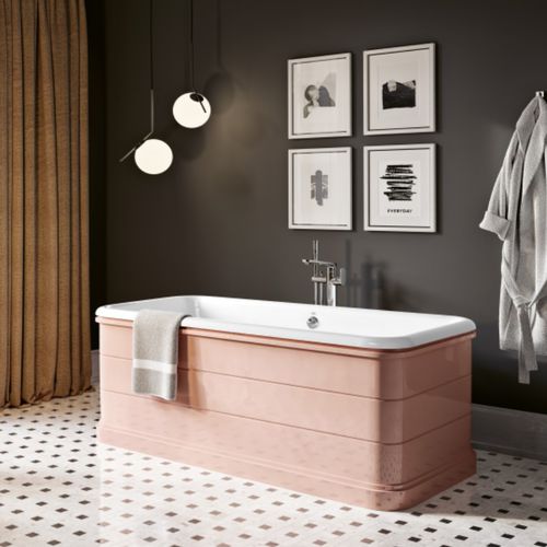 Vasca da bagno ad isola - GIBSON - RECOR - per ambiente abitativo / in ghisa / contemporanea