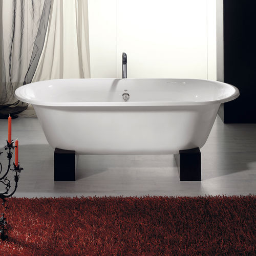 Vasca da bagno ovale - LYRA - RECOR - con piedi / ad uso professionale / in ghisa