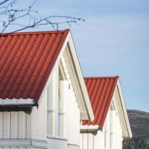 Tegola portoghese - HARMONIPLUS® - NORWAY - TATA STEEL - di bordo / in acciaio / piccola