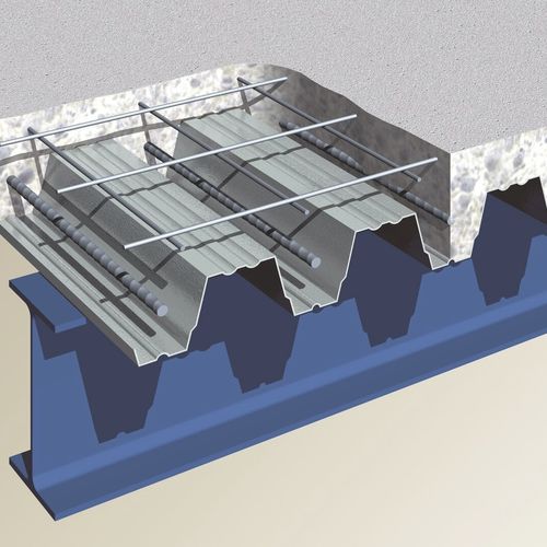 Solaio autoportante - COMFLOR® - TATA STEEL - in cemento armato / per cassero