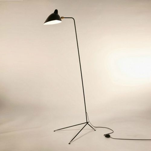 Lampada da terra - MFL-1 - SERGE MOUILLE - in metallo / contemporanea / con cavo