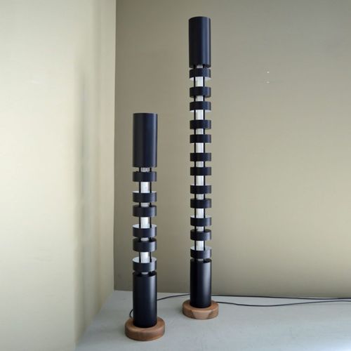 Colonna luminosa contemporanea - MFL-TTS - SERGE MOUILLE - in metallo / in legno / da interno