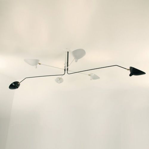 Plafoniera contemporanea - MCL-R6  - SERGE MOUILLE - in metallo / da interno / di Serge Mouille