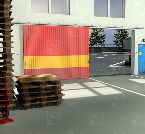 Sistema scorrevole in metallo - 200 & 2200 series - MANTION SAS - per porta / a muro / esterno