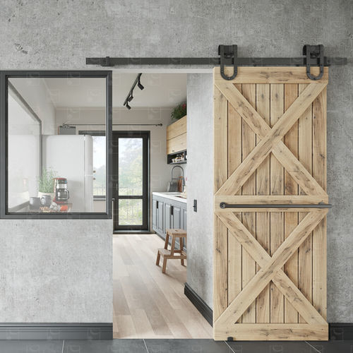 Sistema scorrevole in metallo - ROC-DESIGN - MANTION SAS - per porta / a muro / per uso residenziale