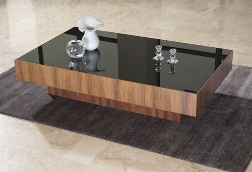 Tavolino basso contemporaneo - SQUARE CRYSTAL - GUARANTEE by GIOGATZIS - in legno / rettangolare / per uso residenziale