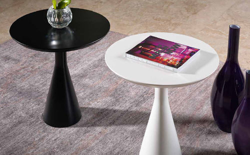 Tavolino contemporaneo - TWIST - GUARANTEE by GIOGATZIS - in legno laccato / rotondo / per uso residenziale