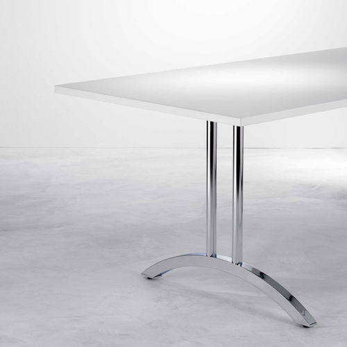 Tavolo contemporaneo - SWING - Hund Möbelwerke - in legno / con supporto in metallo / rettangolare