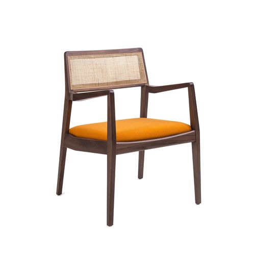 Sedia contemporanea - RISOM C140 - STELLAR WORKS - da interno / in legno massiccio / imbottita
