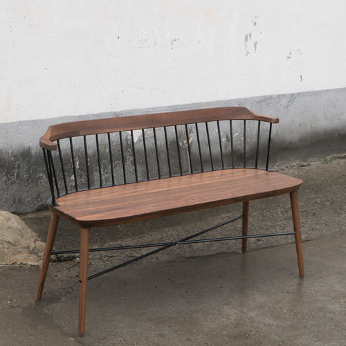 Panca contemporanea - EXCHANGE - STELLAR WORKS - in legno massiccio / in acciaio