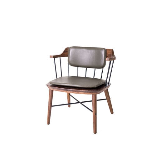 Sedia contemporanea - EXCHANGE - STELLAR WORKS - da interno / in pelle / con supporto in legno