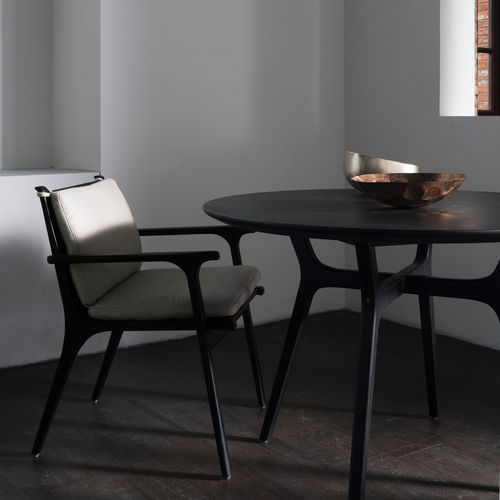 Sedia design scandinavo - RÉN - STELLAR WORKS - da interno / in legno massiccio / in laminato