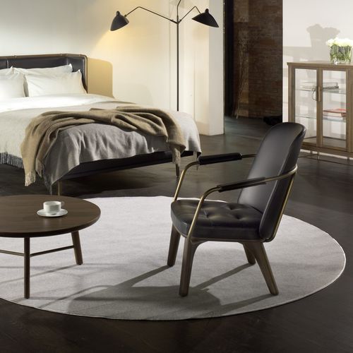 Poltrona contemporanea - UTILITY - STELLAR WORKS - in pelle / in legno massiccio / in legno compensato