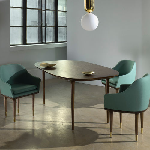 Tavolo da pranzo contemporaneo - LUNAR - STELLAR WORKS - in legno massiccio / in laminato / ovale