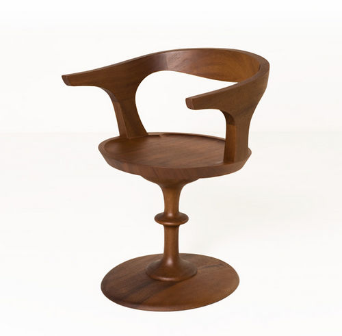 Sedia contemporanea - NEW LEGACY DONNA - STELLAR WORKS - da interno / in legno / con base centrale