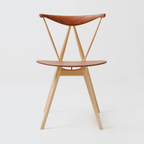 Sedia design scandinavo - PIANO - STELLAR WORKS - da interno / in legno massiccio / in laminato