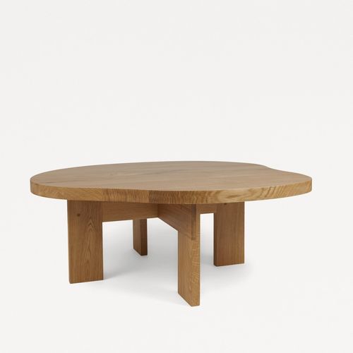 Tavolino basso contemporaneo - Pond - FRAMA - in rovere / in legno oliato / con supporto in quercia