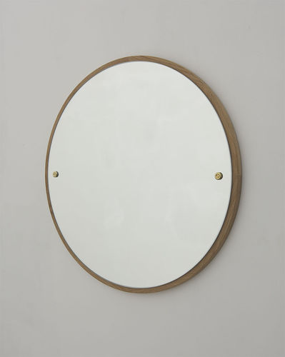 Specchio a muro - CM-1 - FRAMA - contemporaneo / rotondo / in rovere