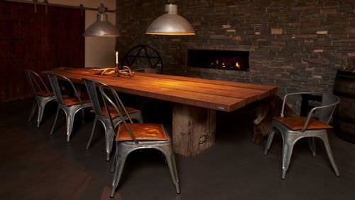 Tavolo da pranzo contemporaneo - GAIA - THORS DESIGN - in legno / in acciaio / ovale