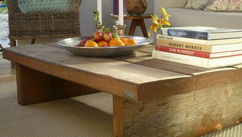 Tavolino basso contemporaneo - THORS DESIGN - in legno / rettangolare / con rotelle