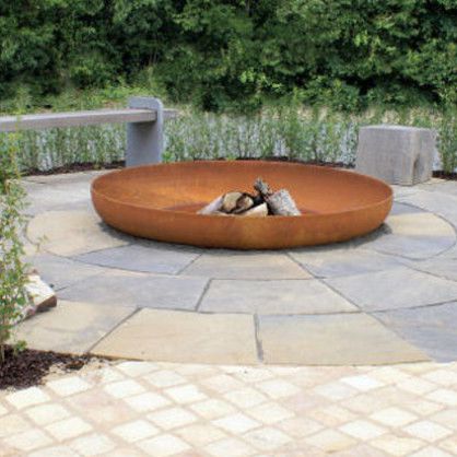 Camino a legna - THORS DESIGN - da appoggio / Faccia singola / da giardino