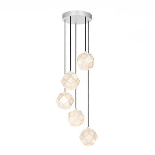 Lampadario contemporaneo - ETCH MINI SOFT : ETSMCH01SILEU - Tom Dixon - in ottone / contract / con diffusori sferici