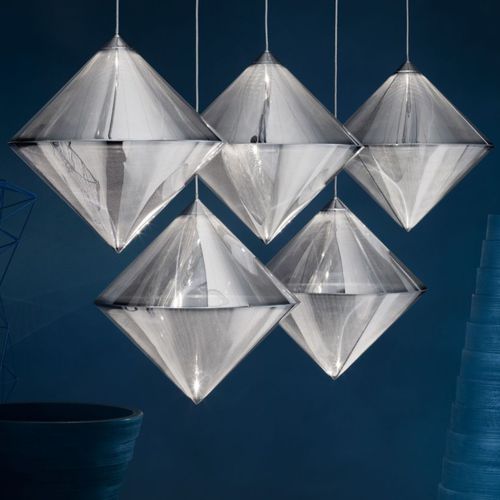 Lampada a sospensione - TOP : TOP02SEU - Tom Dixon - in acciaio inossidabile / contemporanea / con cavo
