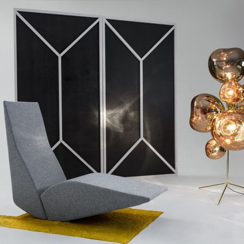 Chauffeuse contemporanea - BIRD : BIRDCH01HA0130 - Tom Dixon - in tessuto / imbottita / contract