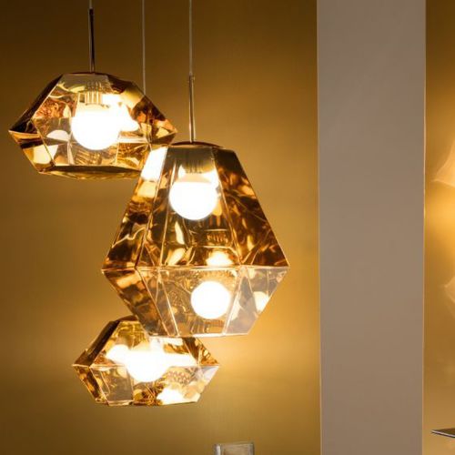 Lampada a sospensione - CUT : CUSP02GOEU/CUSP01GOEU - Tom Dixon - in policarbonato / contemporanea / con cavo