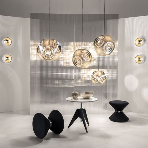 Lampada a sospensione - CURVE BALL : CUP01SEU/CUP02SEU - Tom Dixon - in ottone / design originale / con cavo