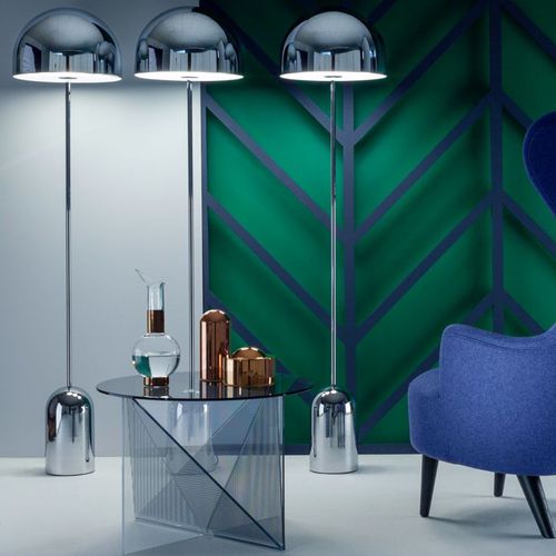 Lampada da terra - BELL : BES01CH-FEUM1 - Tom Dixon - in acciaio / contemporanea / con cavo