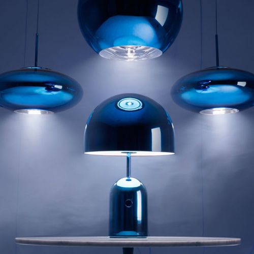 Lampada da tavolo - BELL SERIES - Tom Dixon - in acciaio / contemporanea / senza fili