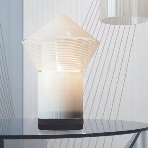 Lampada da tavolo - TRACE : TRT01BEU - Tom Dixon - in vetro soffiato / contemporanea / con cavo