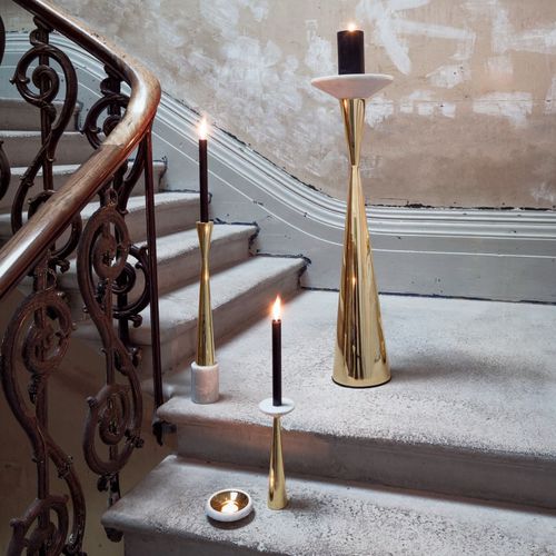 Portacandela in ottone - STONE : STC01B/STC02B - Tom Dixon