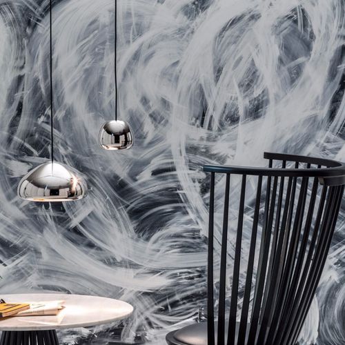 Lampada a sospensione - VOID : VOS01S-PEUM2 - Tom Dixon - in acciaio / in acciaio inossidabile / in rame
