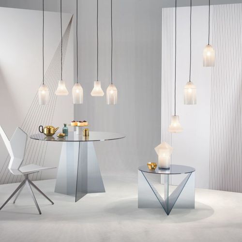 Lampada a sospensione - TRACE : TRL02BEU - Tom Dixon - in vetro soffiato / contemporanea / con cavo