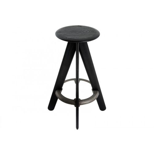 Sgabello da bar contemporaneo - SLAB : WOS01BL/WOS01NA - Tom Dixon - in rovere / contract / di Tom Dixon