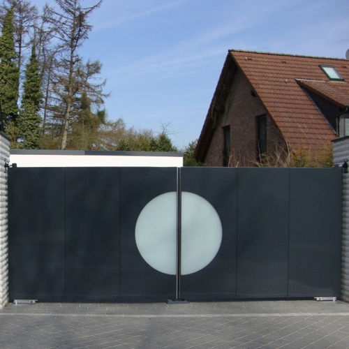 Cancello battente - MAPO - ZABAG Security Engineering GmbH - in acciaio galvanizzato / a sbarre / a pannello