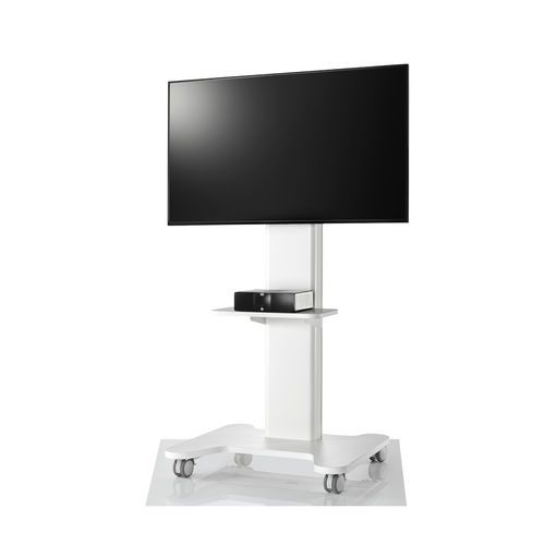 Supporto per TV da terra contemporaneo - AV/VC INTRO - colebrook bosson saunders - con moderno rotelle
