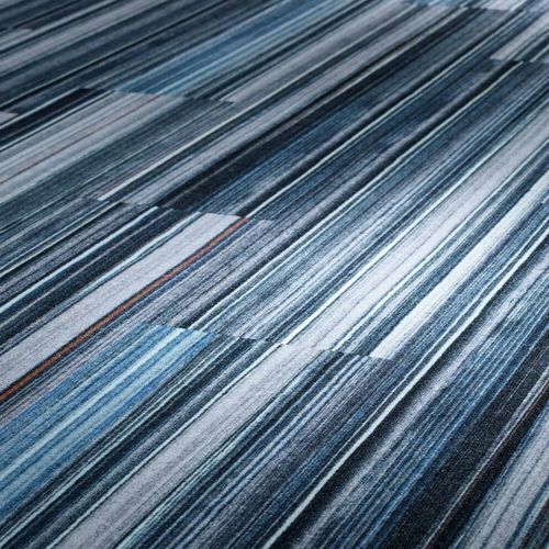 Moquette tufted - ROUTE - OBJECT CARPET - in poliammide / contract / a righe