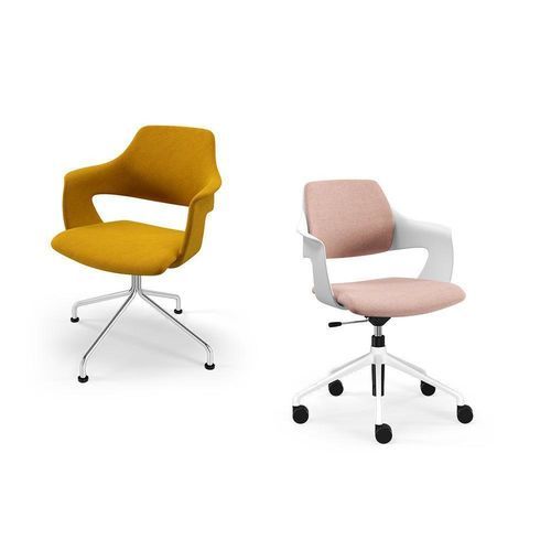 Sedia da conferenza moderna - K+N NOOK.SHELL - König Neurath - da interno / in plastica / in tessuto