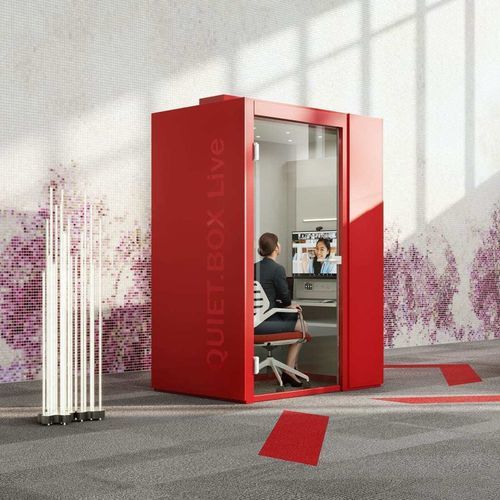Ufficio POD con illuminazione integrata - QUIET.BOX LIVE - König Neurath - acustico / modulabile / con illuminazione LED integrata