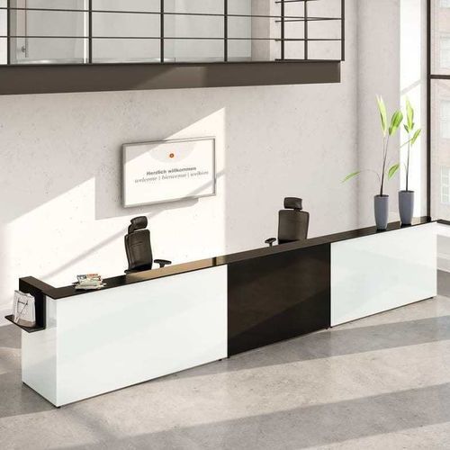 Banco reception modulare - INSIDE.50 - König Neurath - in vetro / per zona reception