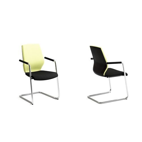 Sedia visitatore contemporanea - JET.II - König Neurath - da interno / in tessuto / con supporto in metallo