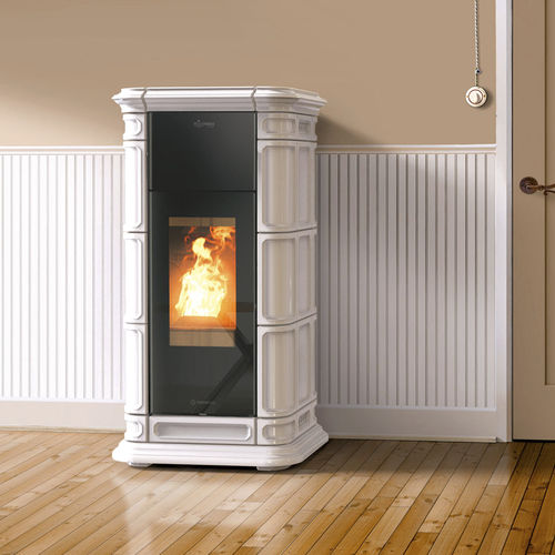 Termostufa a pellet - SAINT MORITZ SUPREME MAIOLICA - THERMOROSSI - 0 - 5 kW / 5 kW...10 kW / 10 kW...20 kW