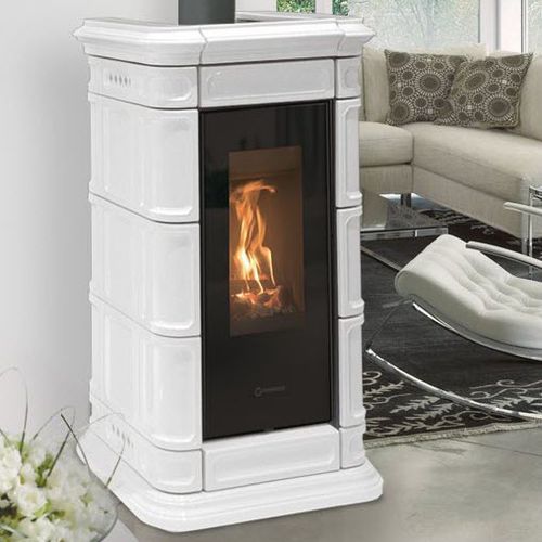 Stufa a legna - SAINT MORITZ - THERMOROSSI - 5 kW...10 kW / 10 kW...20 kW / a pavimento