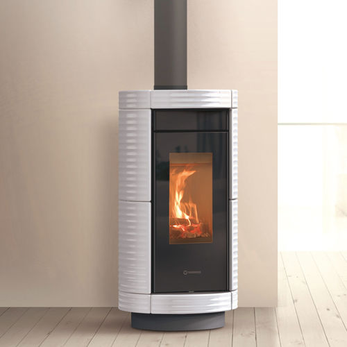 Stufa a legna - DORICA MAIOLICA - THERMOROSSI - 5 kW...10 kW / 10 kW...20 kW / a pavimento