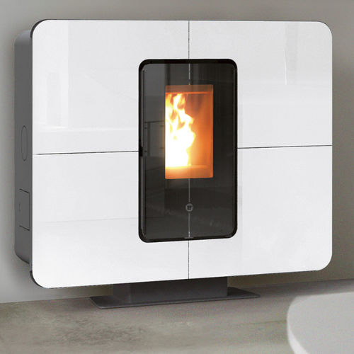 Termostufa a pellet - SLIMQUADRO IDRA - THERMOROSSI - 0 - 5 kW / 10 kW...20 kW / multicombustibile
